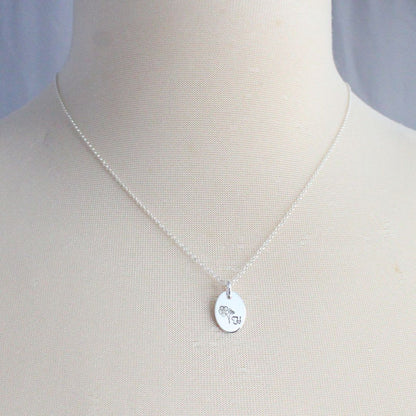 Forget-me-Not- Memory Pendant Necklace - Forever